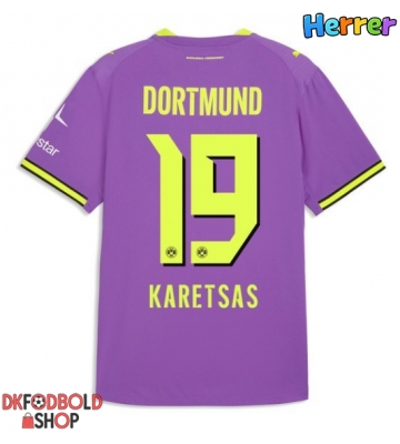 Borussia Dortmund Konstantinos Karetsas #19 Tredje trøje 2026-27 Kort ærmer Borussia Dortmund Konstantinos Karetsas #19 Tredje trøje 2026-27 Kort ærmer